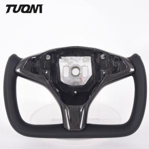 Quality Flat Bottom Carbon Fiber Alcantara Steering Wheel 2022 New Style wholesale
