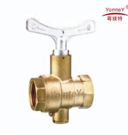 Quality yomtey brass ball valve with lock ＆Temperature-measuting port wholesale
