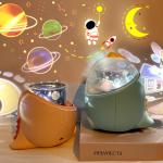 New Cute Dinosaur Sky projection Night Light Rotating Music box Projector USB