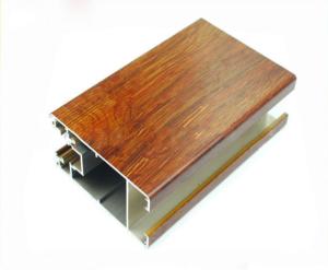 Quality Quality Light Aluminium Window Profiles , Wood Finished Extruded Aluminium Profiles wholesale