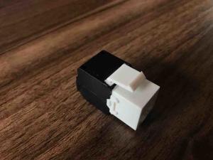 Quality Gold Plating RJ45 Keystone Jack Cat6A UTP 180 Degree Tool Free Outlet wholesale