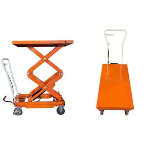 Quality 300Kg Manual Double Scissor Lift Table Platform 1010mmx520mm wholesale