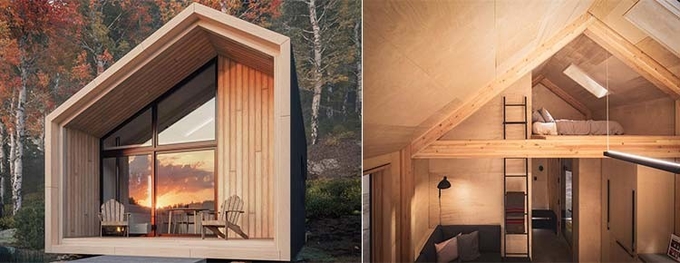 Light Steel Frame Prefabricated Manufactured Homes Garden Studio Modern Design Tiny Houses