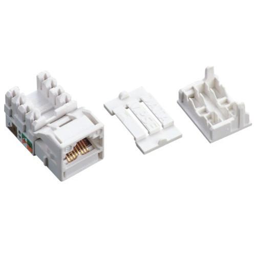 Unshielded 90 Degree Rj45 Keystone Jack CAT5E UTP Jack Outlet 8P8C Commscope