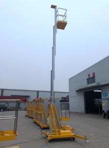 Quality Industrial 6m Hydraulic Lift Aluminum Aerial Work Platform Single Mast wholesale