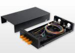 ST SM Metal Fibre Distribution Frame , 4 Port 4 Core Optical Fiber Termination