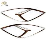 ABS Plastic Chrome Car Headlight Cover With LED Matte black