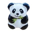 Baby Panda Tin Candy Containers , Irregular Tinplate Candy Metal Box