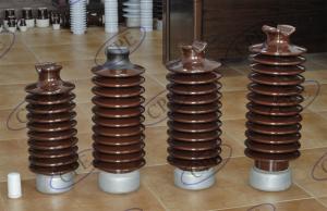 Quality ANSI 57-6 12.5kN Horizontal Brown Porcelain Post Insulators wholesale