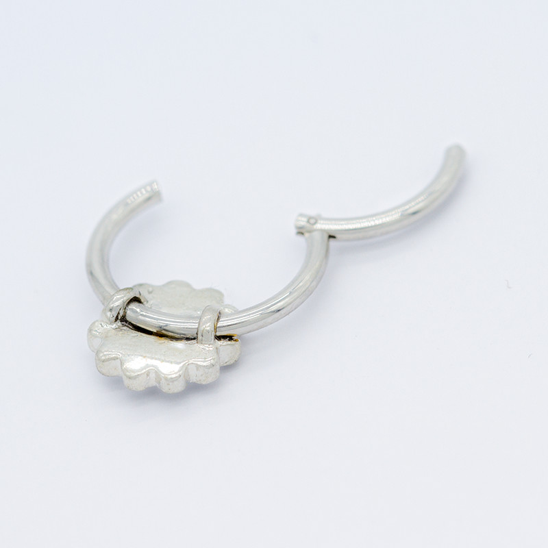 Stainless Steel 316 Flower Septum Clicker Chrysanthemum Indian Nose Rings