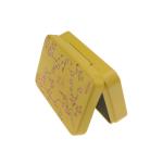 Child Resistant Mini Tin Cans Small Metal Box with Lid Yellow Printed Candy Mint