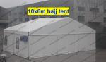 PVC Canvas White Commercial Storage Tents 10 x 6m Transparent Church Windows AC