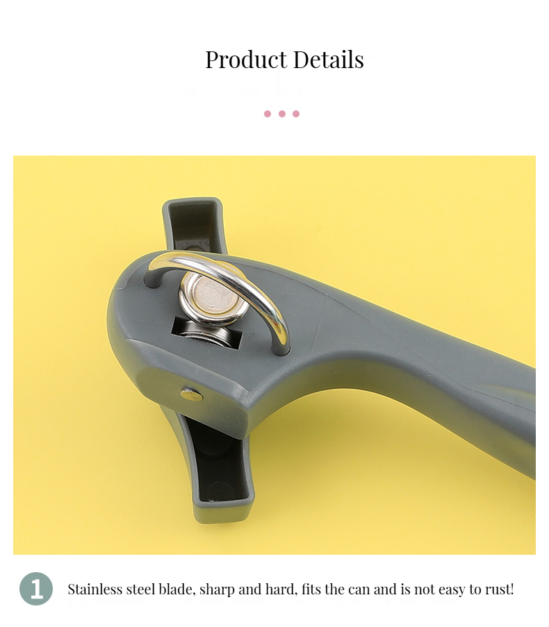 Custom Color Stainless Steel Can Opener for Commercial Buyers Effortless Bottle Opener