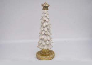 Quality Polyresin Material Christmas Tree Figurines Handmade For Decoration Crafts / Gifts wholesale