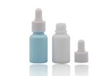 Bluish Color Coating Essential Oil Dropper Bottles White Ceramic Bottle 30ml