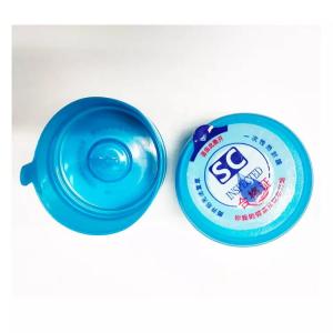 Quality Blue Color PE Non Spill Caps 55mm Diameter Rubber Liner For 5 Gallon Water Bottle wholesale