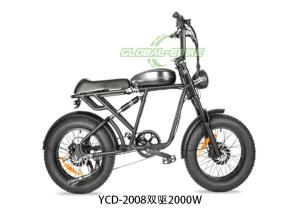 Quality Leather Seat Classic Style Electric Bike . Retro Style 48v Ebike With 20 Inch Tires wholesale