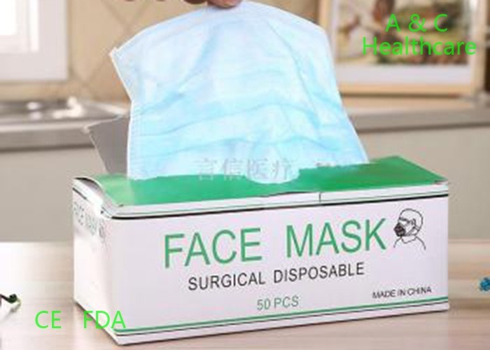 Odorless 4 Ply Anti Dust Disposable Face Mask Mouth Cover Single Use