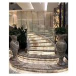 Home Decoration Beige Natural Stone Slab Granite Marble with Polished Finish ODM