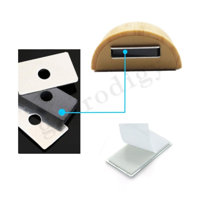 Prodigy Multipurpose ABS Plastic Door Wedge Nontoxic Plastic Door Stopper Magnet