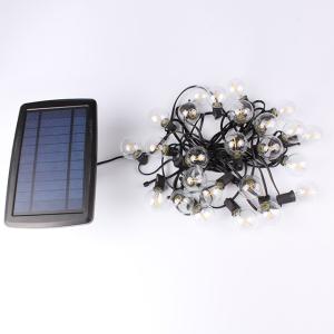 China Outdoor Decoration Christmas Lights G40 Solar String Lights 25ft 25 bulb LED Bulb Featoon Lighting on sale
