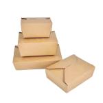 Wholesale customized takeaway food packaging boxes made of biodegradable kraft