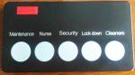 clothing factory wireless electric calling bell on tailers operation desk to