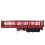Stainless Steel 3 Axle Cargo Trailer / Skeleton Semi Trailer For Construction