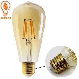 Quality 540lm 6W ST64 Vintage Amber Light Bulbs Indoor 2700k LED Edison Bulb wholesale