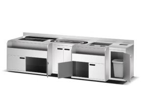 Quality Red Refrigerated Blending Cabinet Stainless Steel Bartender Commercial Cocktail Station wholesale