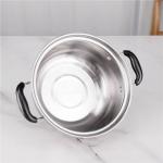 Glass lid 5pcs pot set stainless steel 410 cookware set