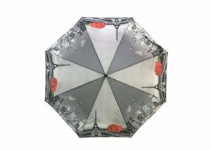 Quality Anti Uv Foldable Umbrella Automatic Windproof Foldable Heat Transfer Printed wholesale
