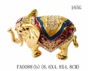 Quality Elephant jewelry box rhinestone animal gift box for jewelry wedding gift wholesale