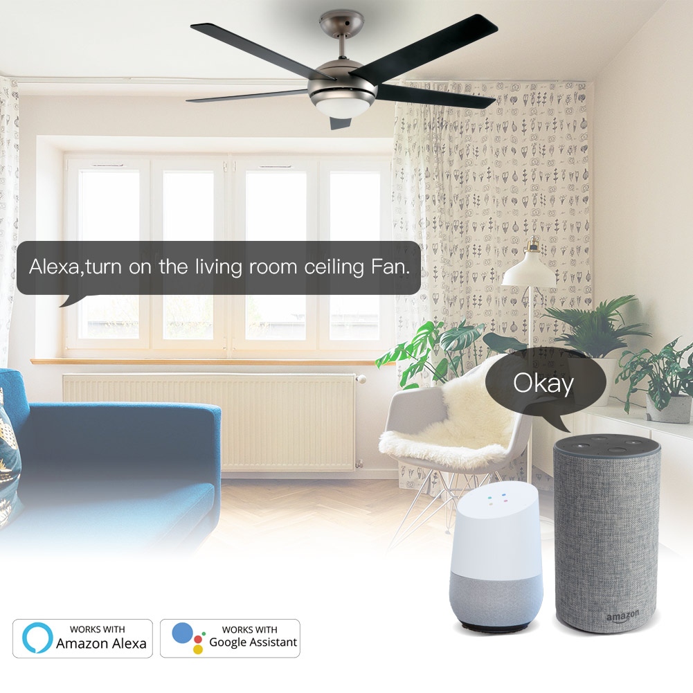 Timing Function Smart Switch For Fan Voice Control Wifi Ceiling Fan switch