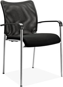 Quality Metal 4 Foot Economical Office Chairs , Basic Mesh Seat Computer Chair wholesale