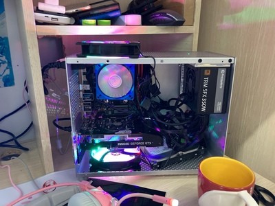 White SKTC 316mm Height DIY Aluminum PC Case