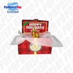 Seasonal Custom Cardboard POP Displays 3D Ribbon On Top For Draft Beer Drinks