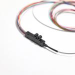 Blue LC UPC 12 Core Ribbon Fiber Pigtails Grey Port 0.9mm Gigabit Ethernet