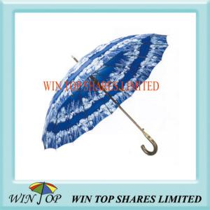 Quality 23&quot; Auto Straight Wooden Frame Printed Umbrella wholesale