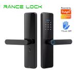 Customized Tuya Smart Door Lock Black / Grey Digital Password Door Lock With
