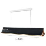 Modern LED long Luxury chandelier restaurant Dining room office Respiro
