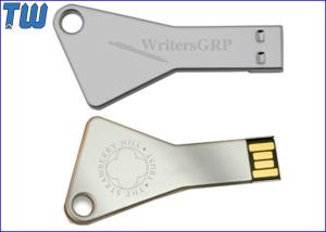 Quality Triangle Stainless Key 4GB Thumb Drive Free USB Protection Cap wholesale