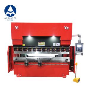 Quality Electric Hydraulic Press Brake 100 Ton Metal Steel Bending Machine Manual Delem DA52S wholesale