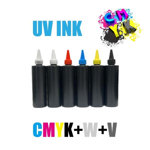 Cheap CMYK+W+V UV DTF Ink UV DTF Glue Ink and Varnish UV DTF Printer Printing Ink Price for sale