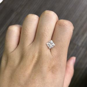 Quality 2.02CT D VS1 EX VG CVD Grown Brilliance Diamonds Princess Cut IGI Certificated wholesale