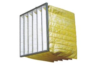 Quality F9 95% RH Pocket Air Filter MAU HVAC Bag Filter 3200m3/H Airflow wholesale