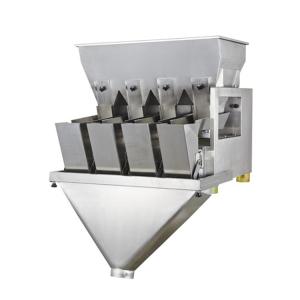 Quality CE Certificate 304SS 4 Head Linear Weigher For Tin Cans Nut Filling Line wholesale