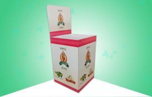 Quality Glossy Food Snacks Cardboard Dump Bins Units 100% Recyclable Eye - Catching Design wholesale