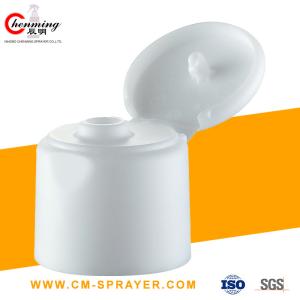 Quality 24mm 24/410 White Pp Flip Top Plastic Bottle Caps Flip Top Water Bottle Lid wholesale