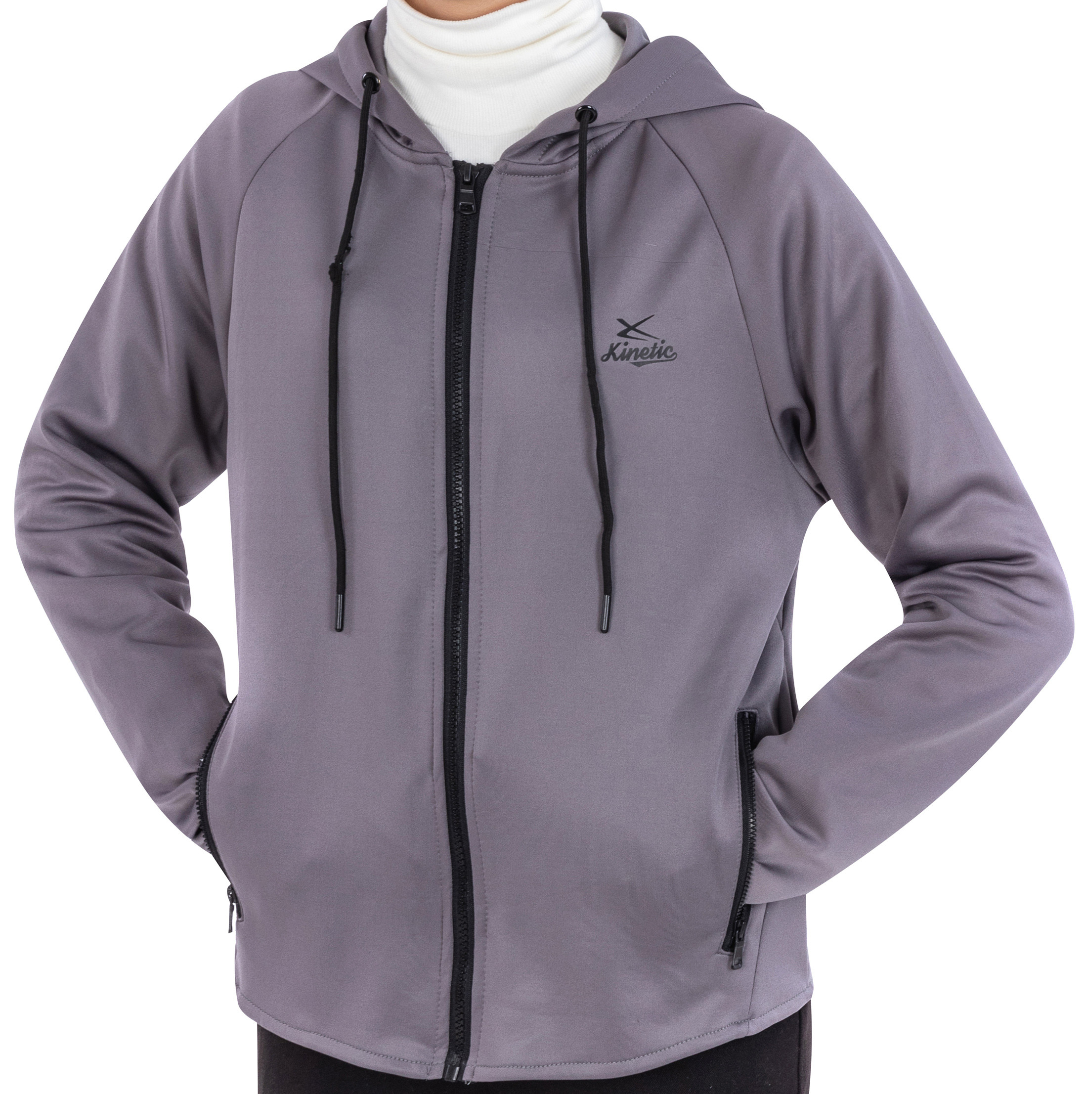 Polyester Lycra S To XL Mens Zipper Jacket With Rib Cuffer